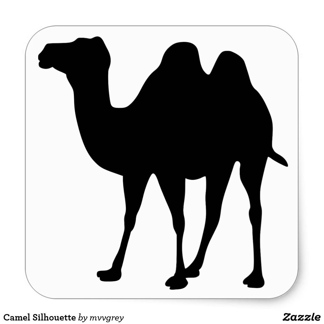 Двугорбый верблюд силуэт