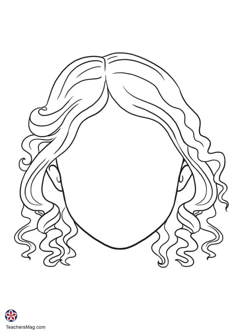 Контур лица для рисования для детей