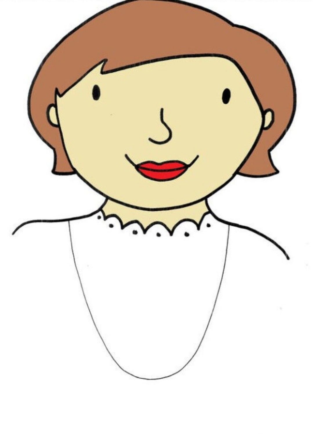 Раскраска прически