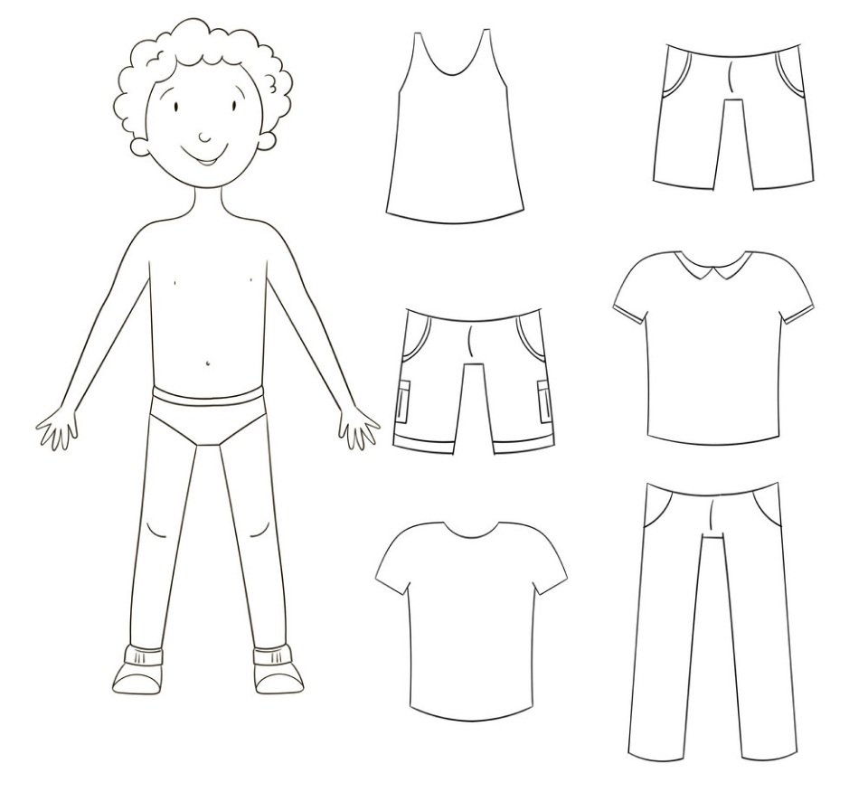 Платье трафареты для детей