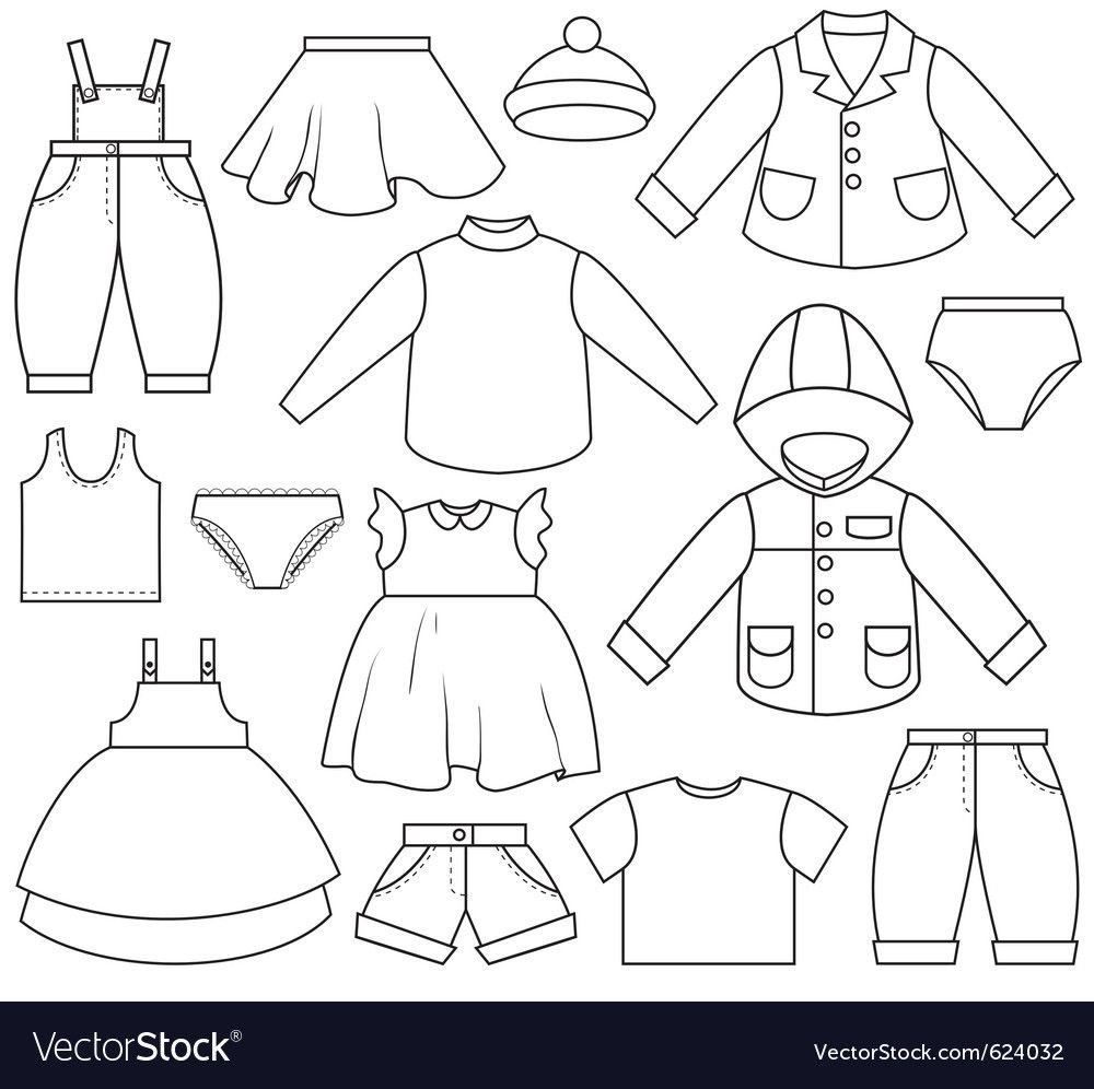Шаблон одежды для кукол