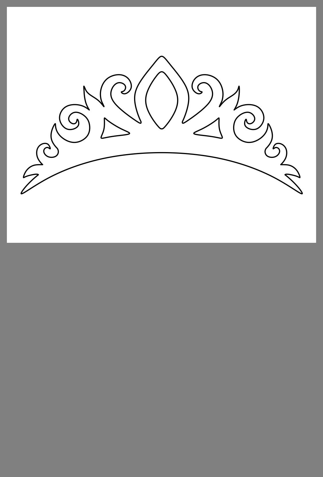 Корона трафарет