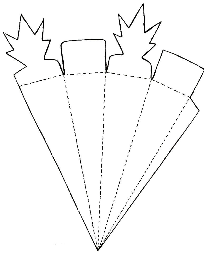Поделка морковка из бумаги