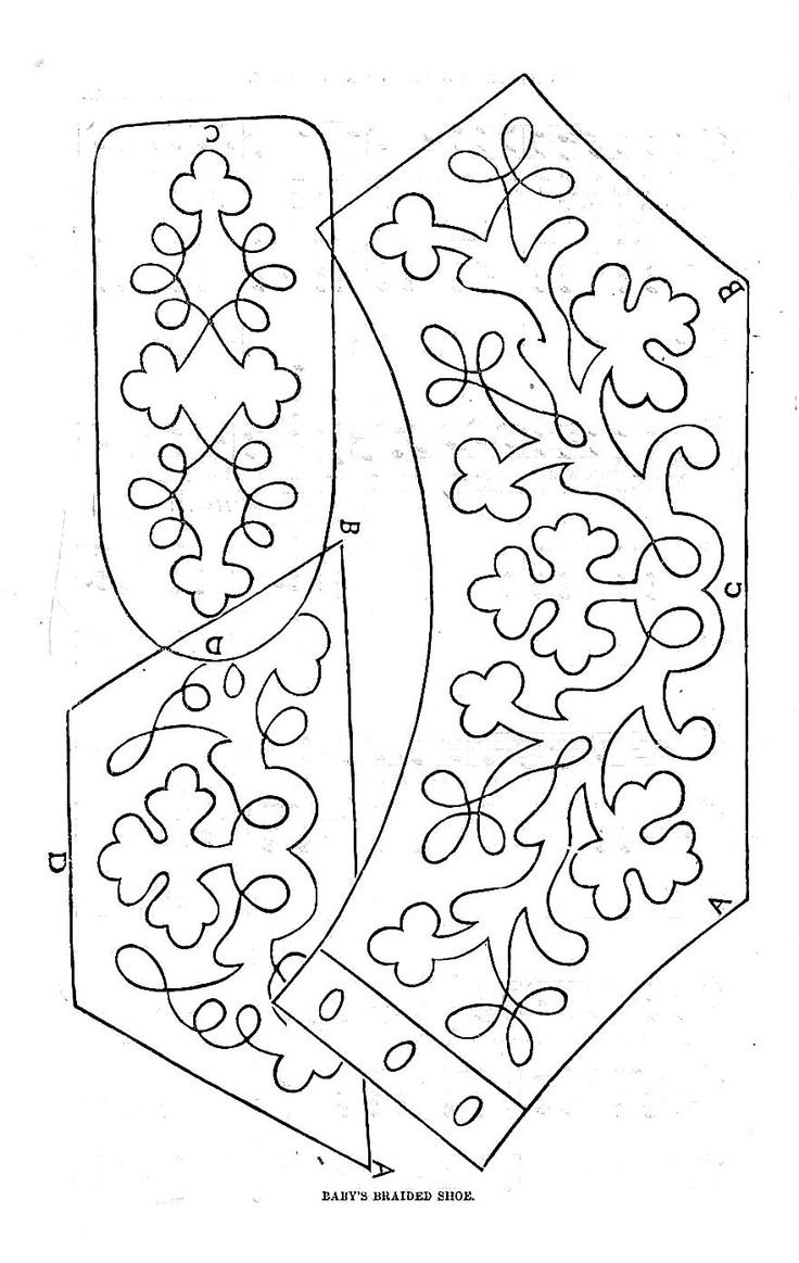 Ажурные лекало с лилиями
