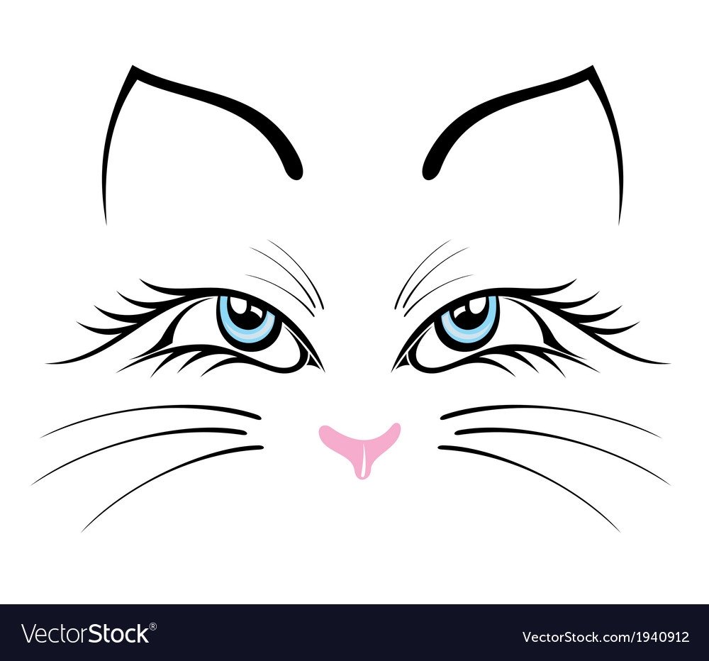 Схематичная морда кота