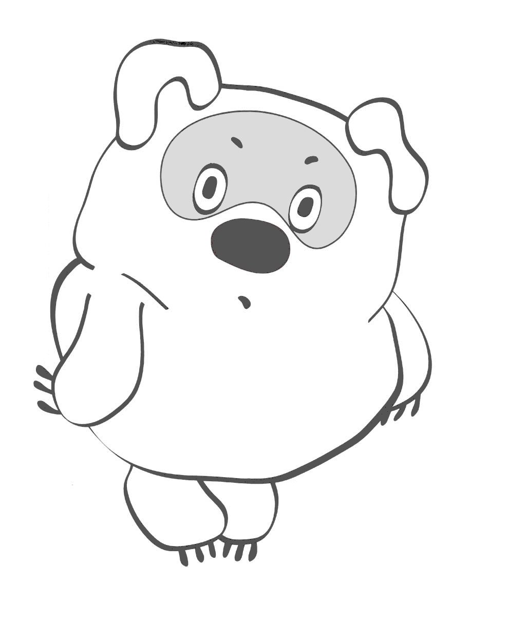 Силуэты героев Дисней