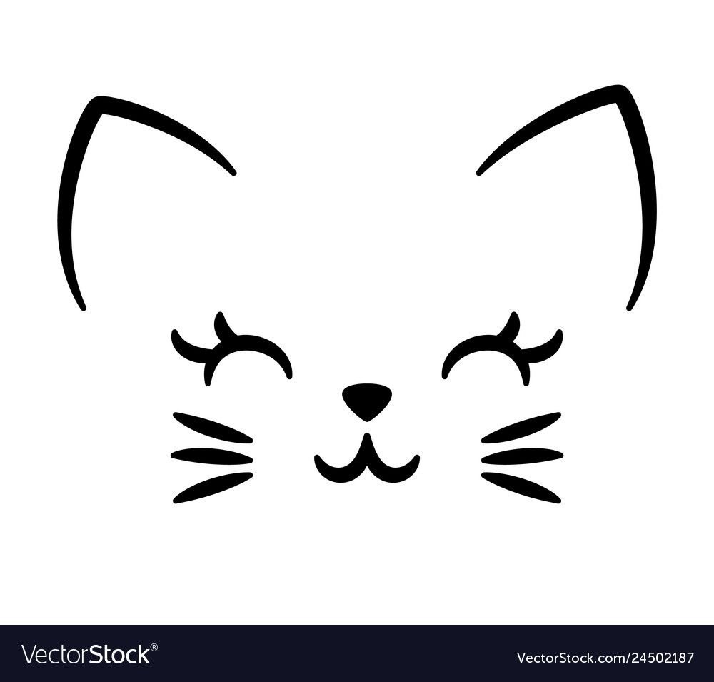 Аппликация мордочка кошки