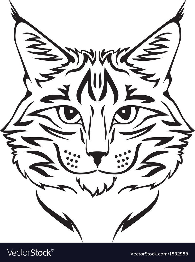 Наклейки Кошачья мордочка