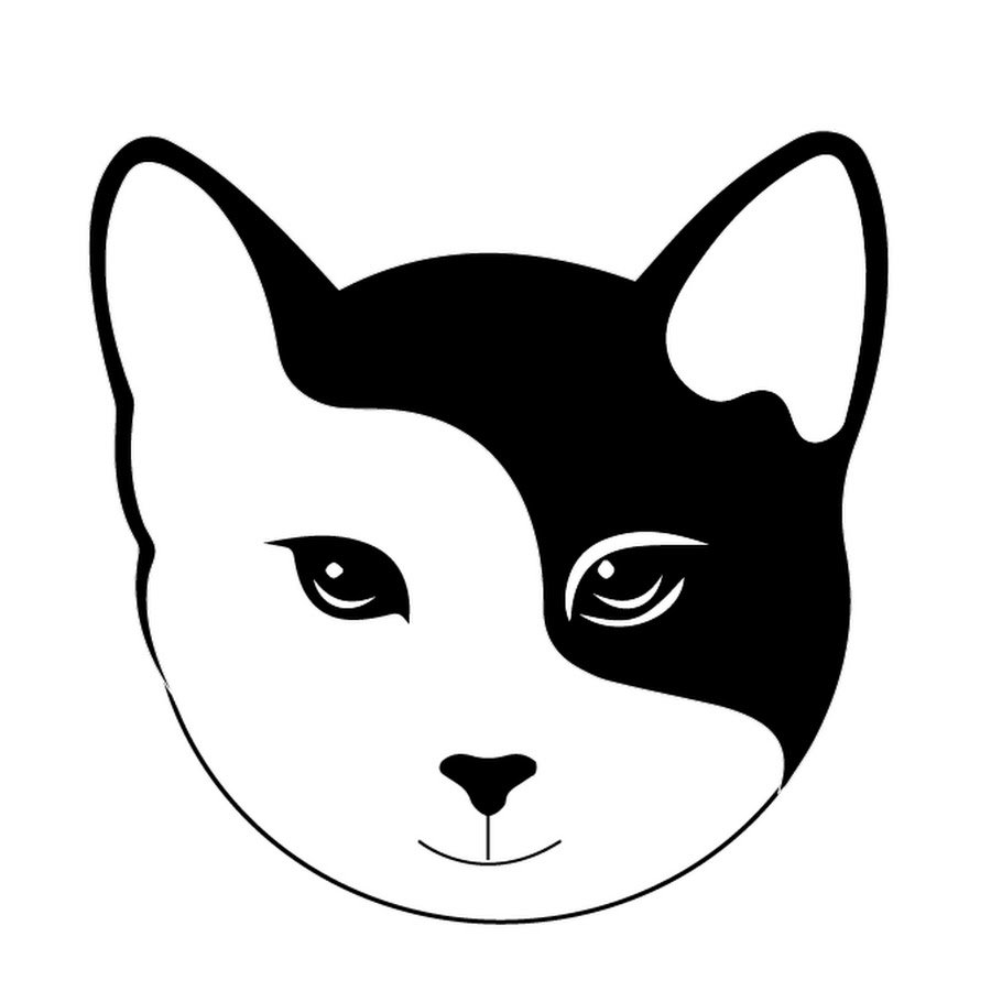 Голова кошки раскраска