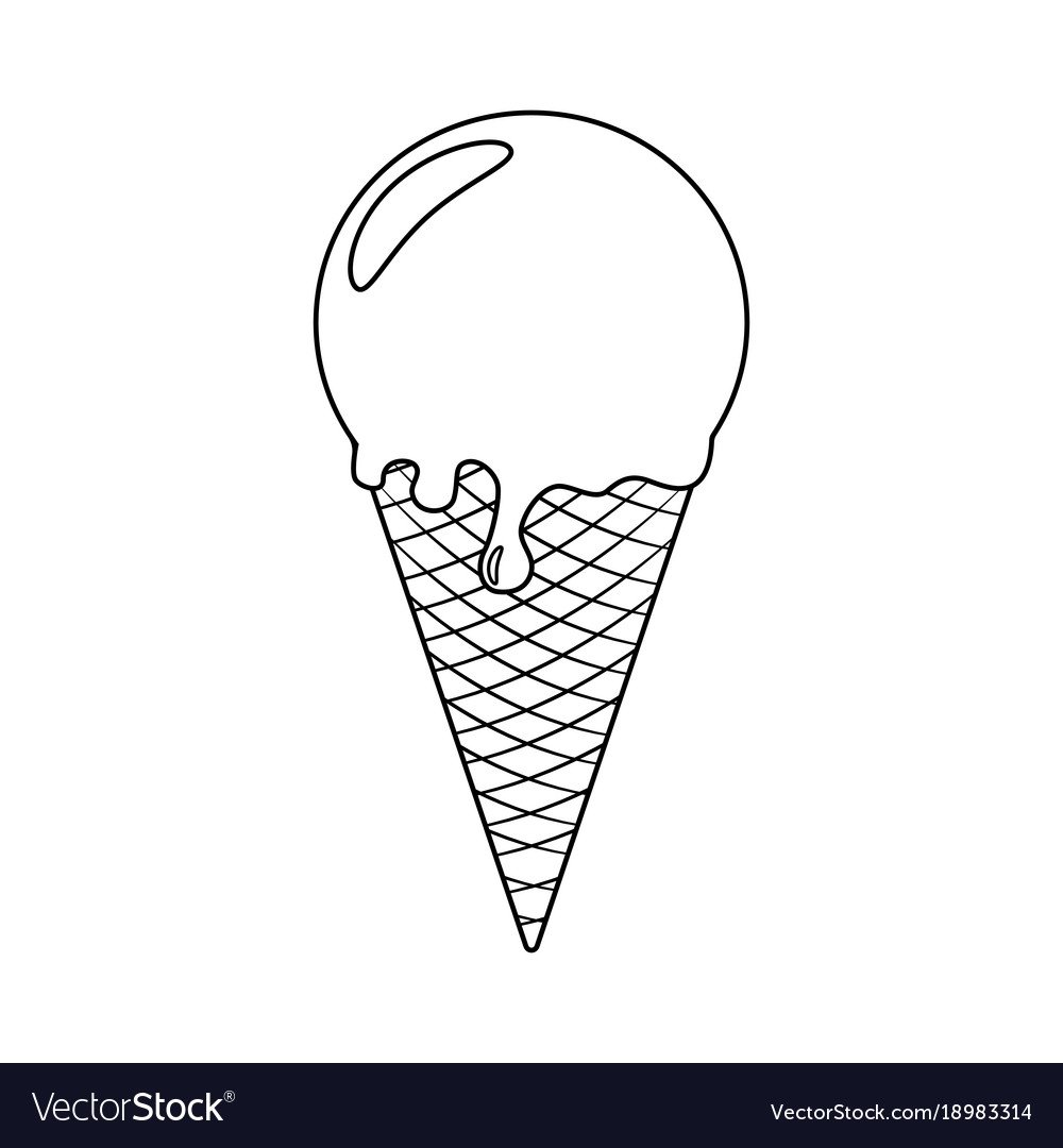Мини мороженое раскраска