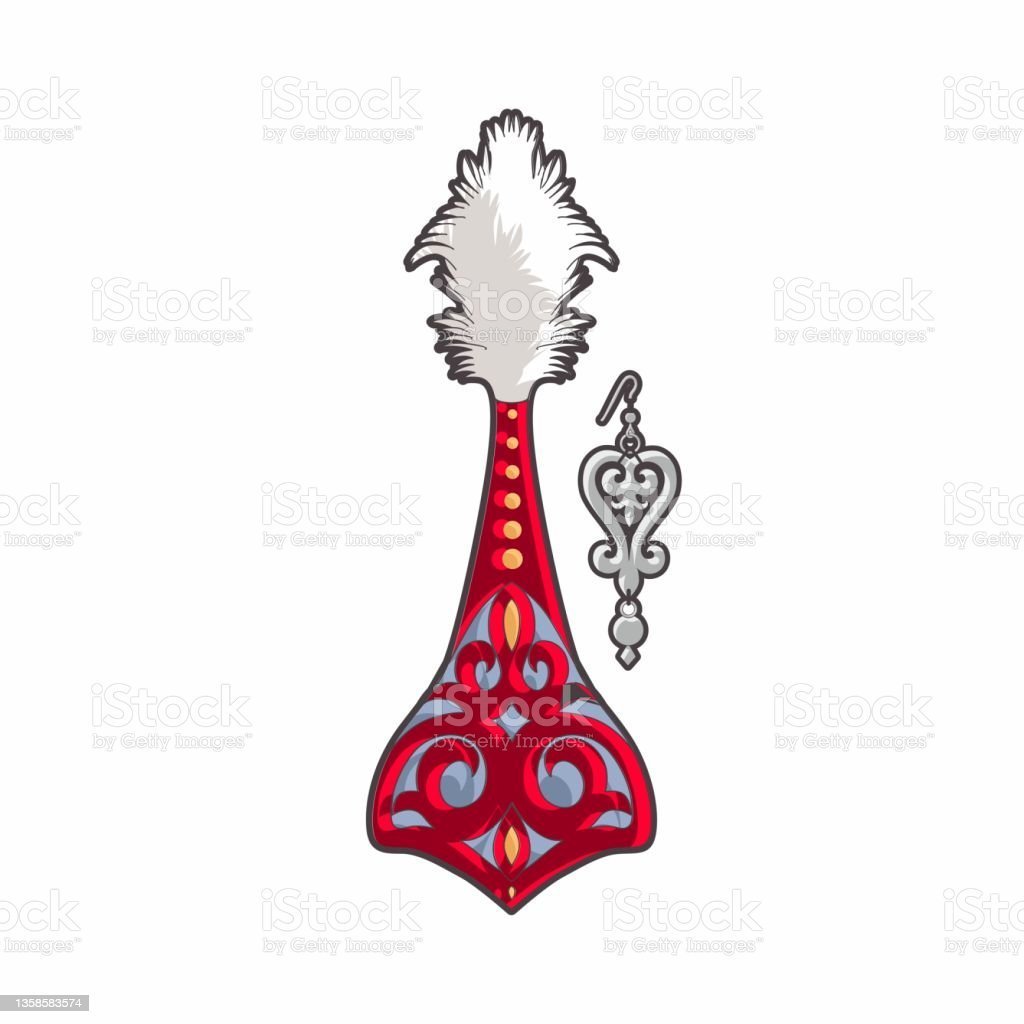 Казахский головной убор раскраска