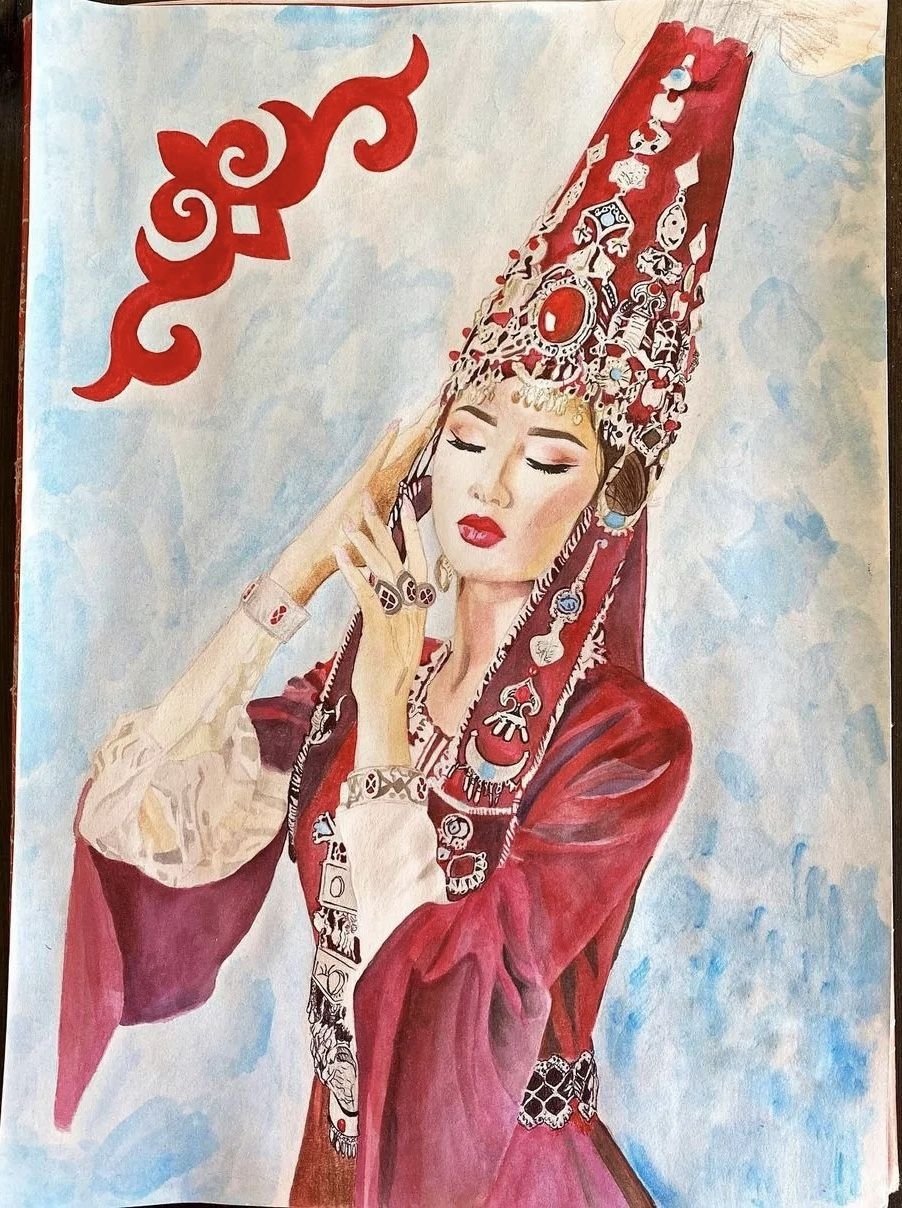 Саукеле невеста вектор