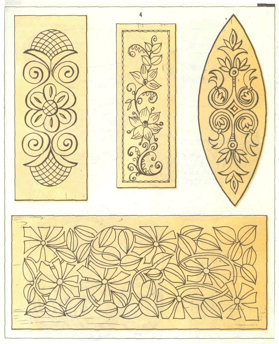 Прорезная резьба трафареты