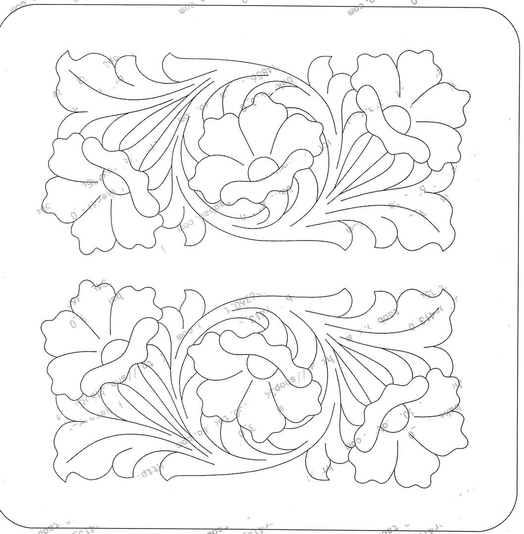 Плоскорельефная резьба по дереву трафареты