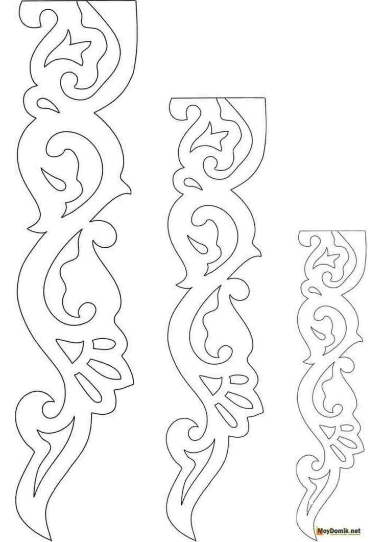 Трафареты узоров для вырезания