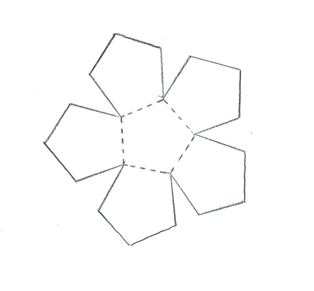 Додекаэдр чертить