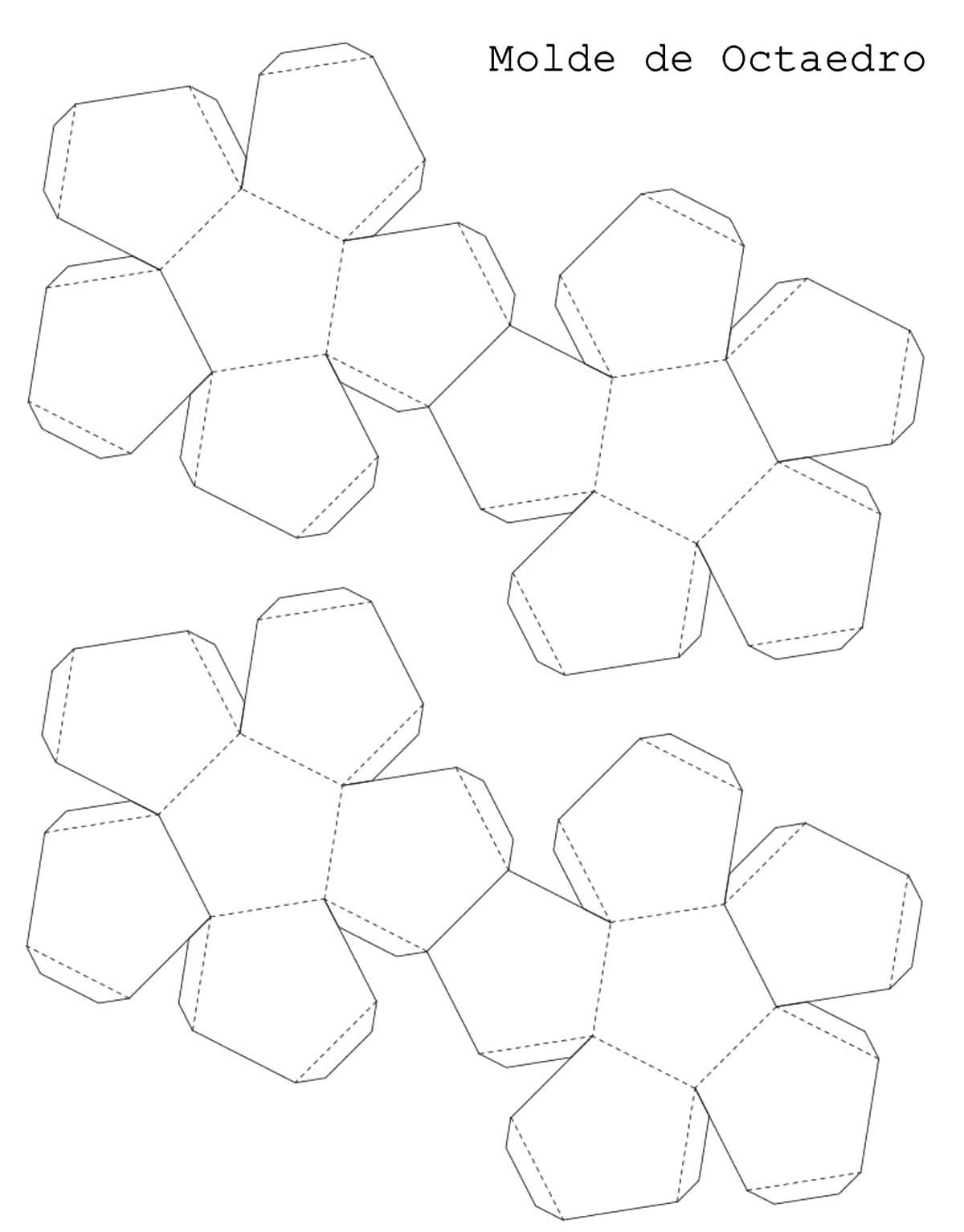 Малый звёздчатый додекаэдр развертка