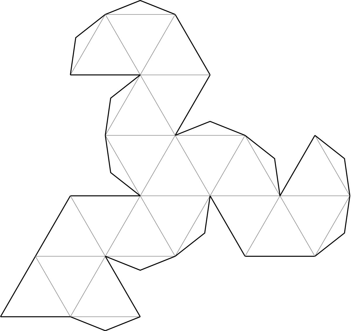 Усеченный тетраэдр развертка