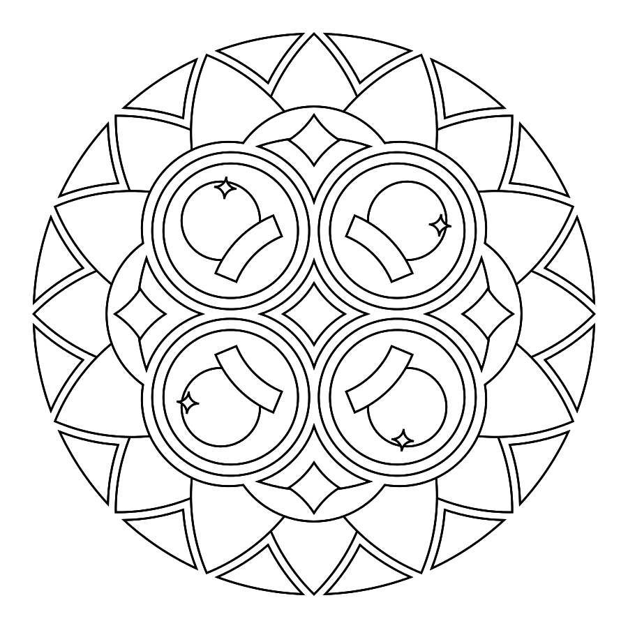 Весенние мандалы для детей