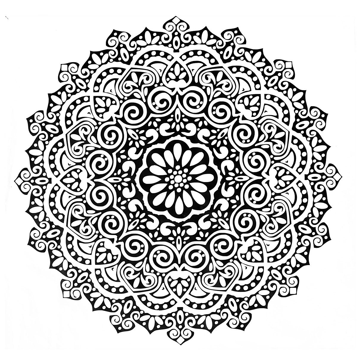 Трафарет Мандала большой