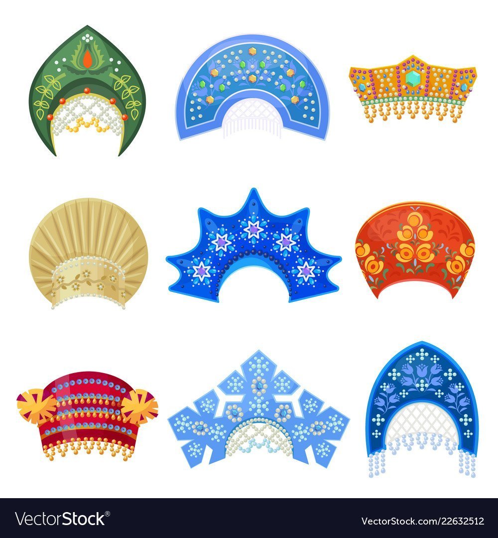 Кокошник вектор