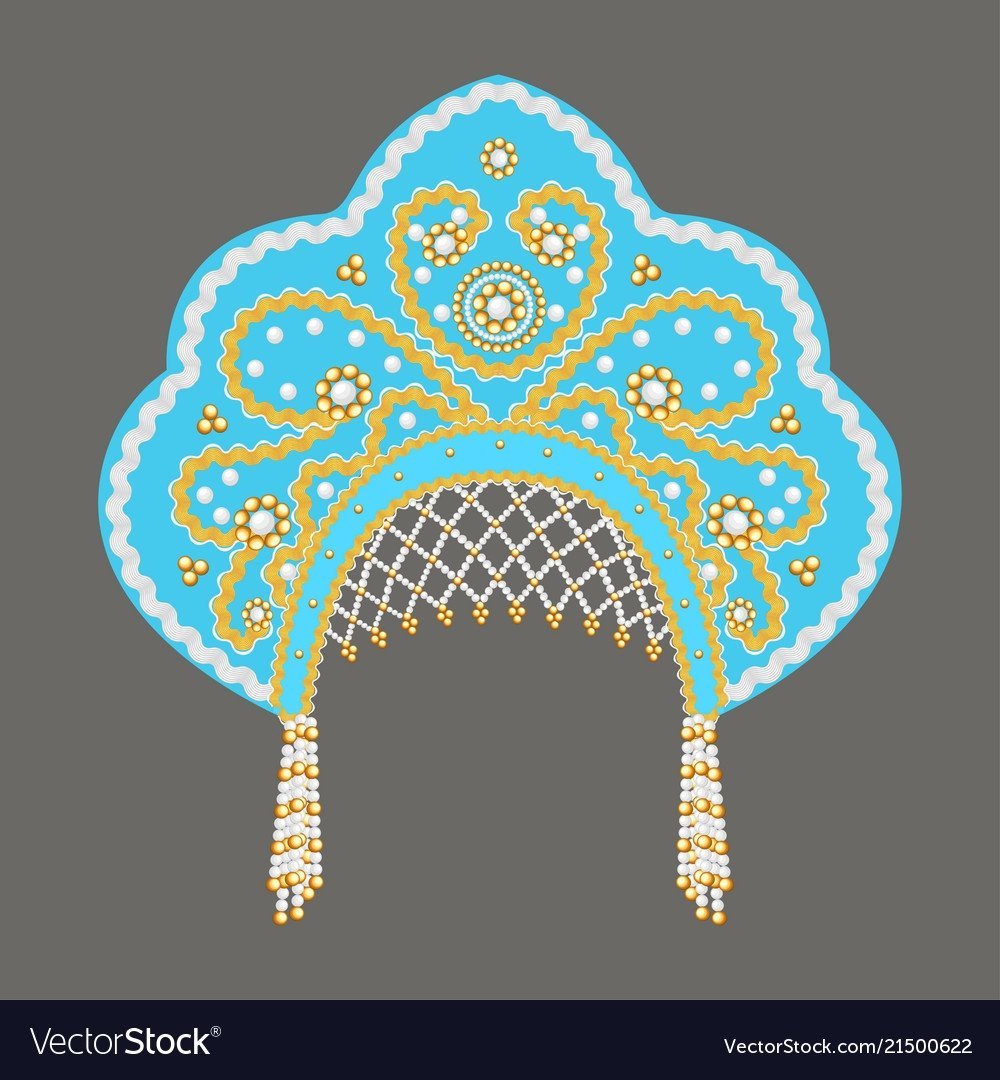 Корона Снегурочки трафарет