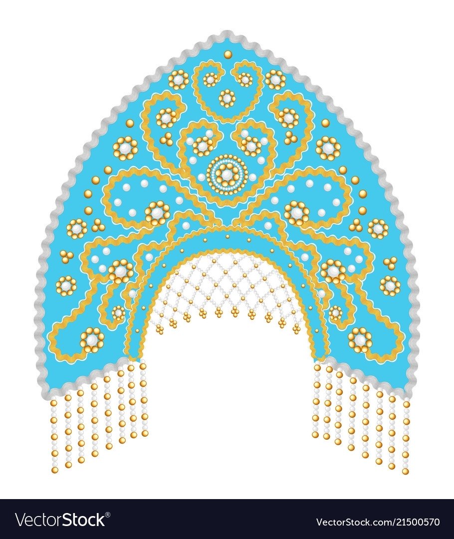 Орнамент для кокошника русского народного