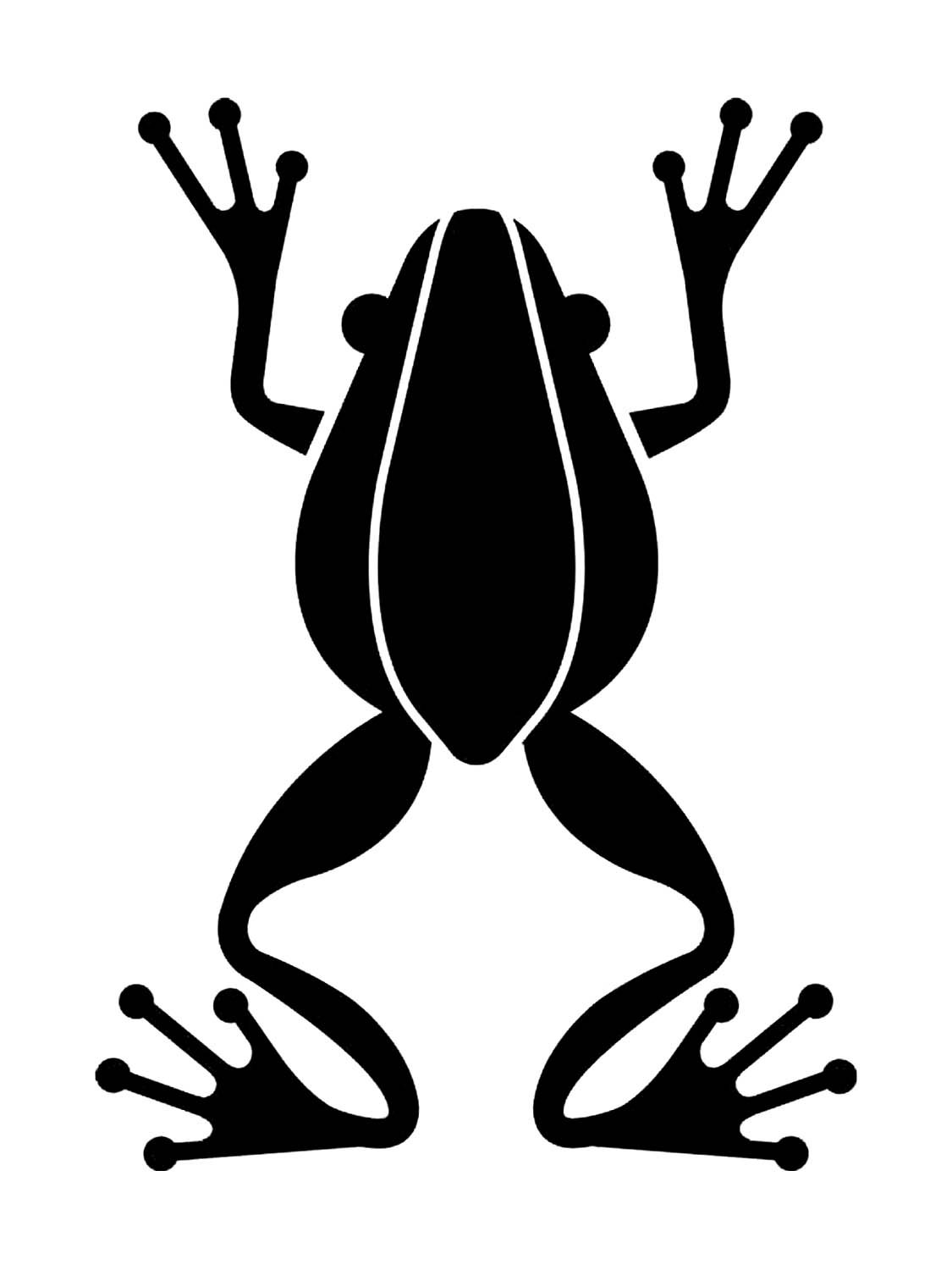 Маска лягушки раскраска