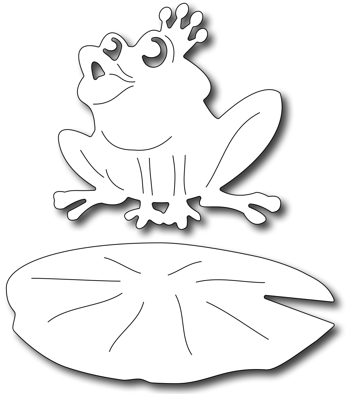 Поделка лягушка шаблон