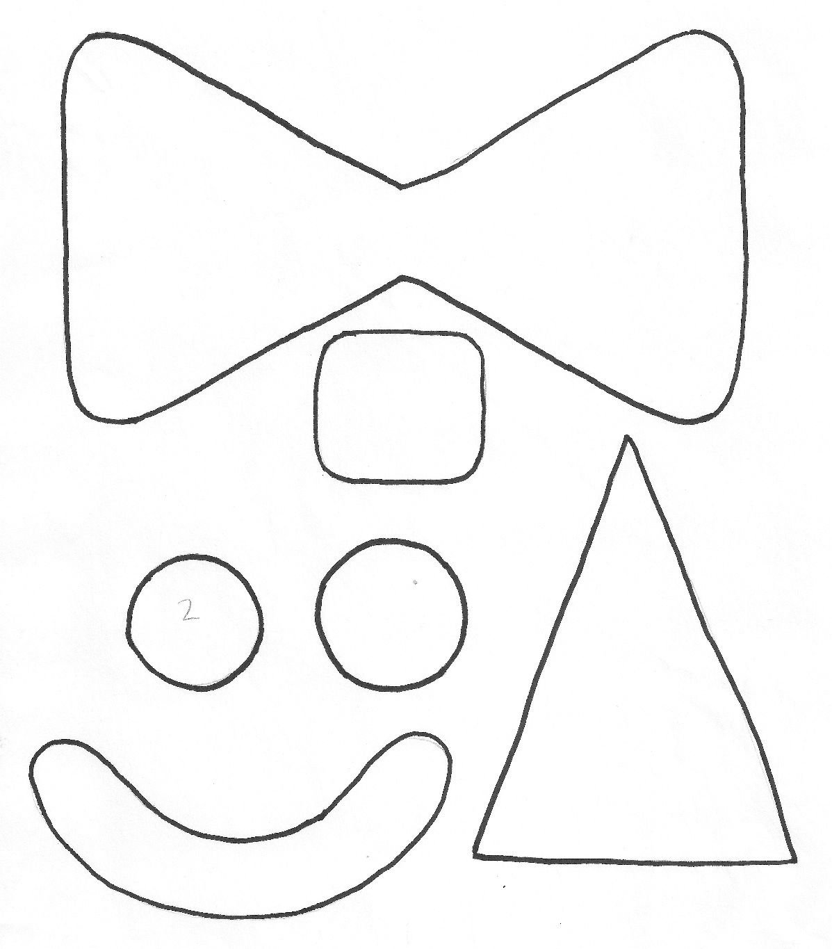 Лицо клоуна раскраска