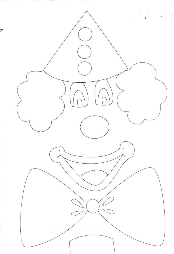 Игрушка клоун из бумаги