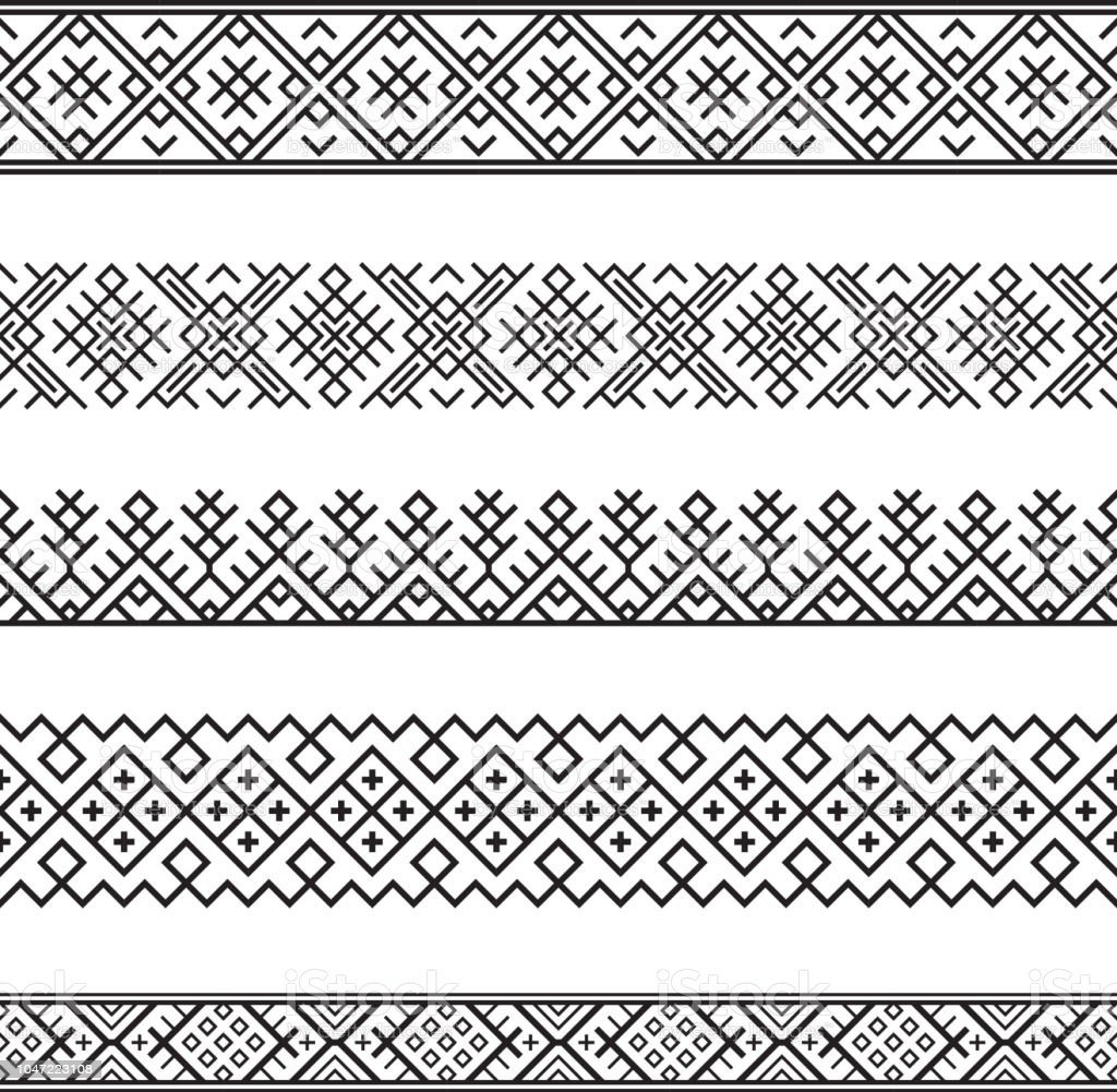 Белорусский орнамент раскраска