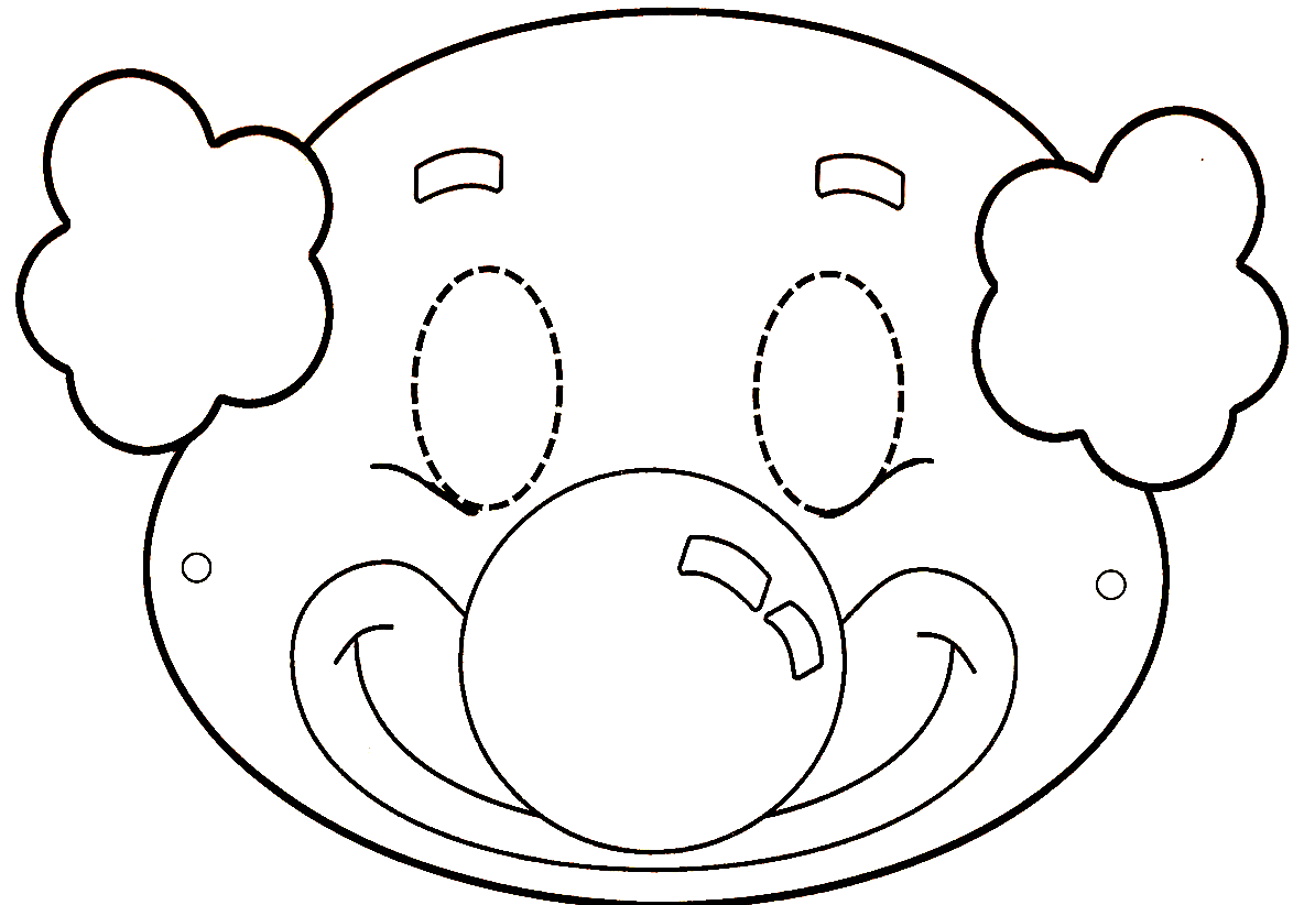 Голова клоуна без шапки