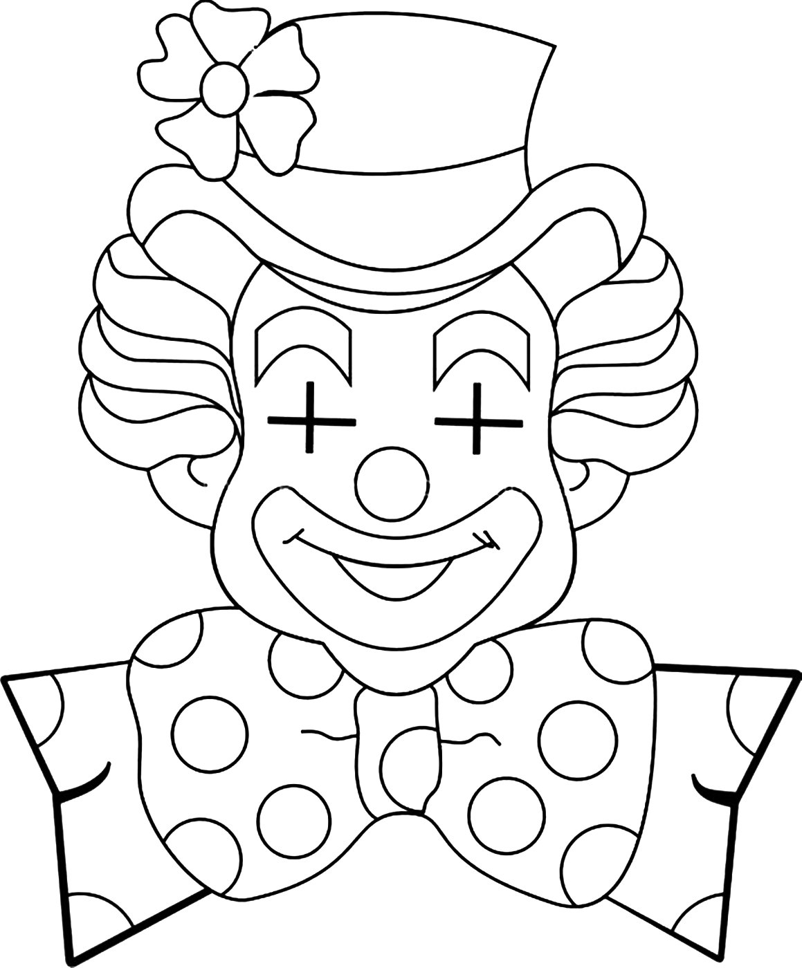 Клоун шаблон для лепки