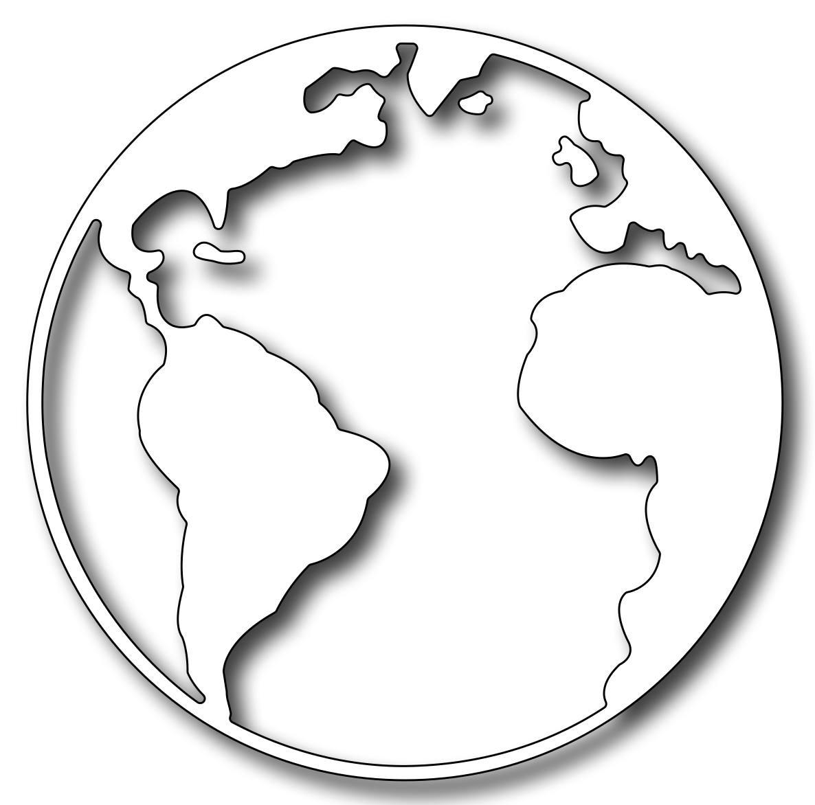 Трафарет планеты для вырезания