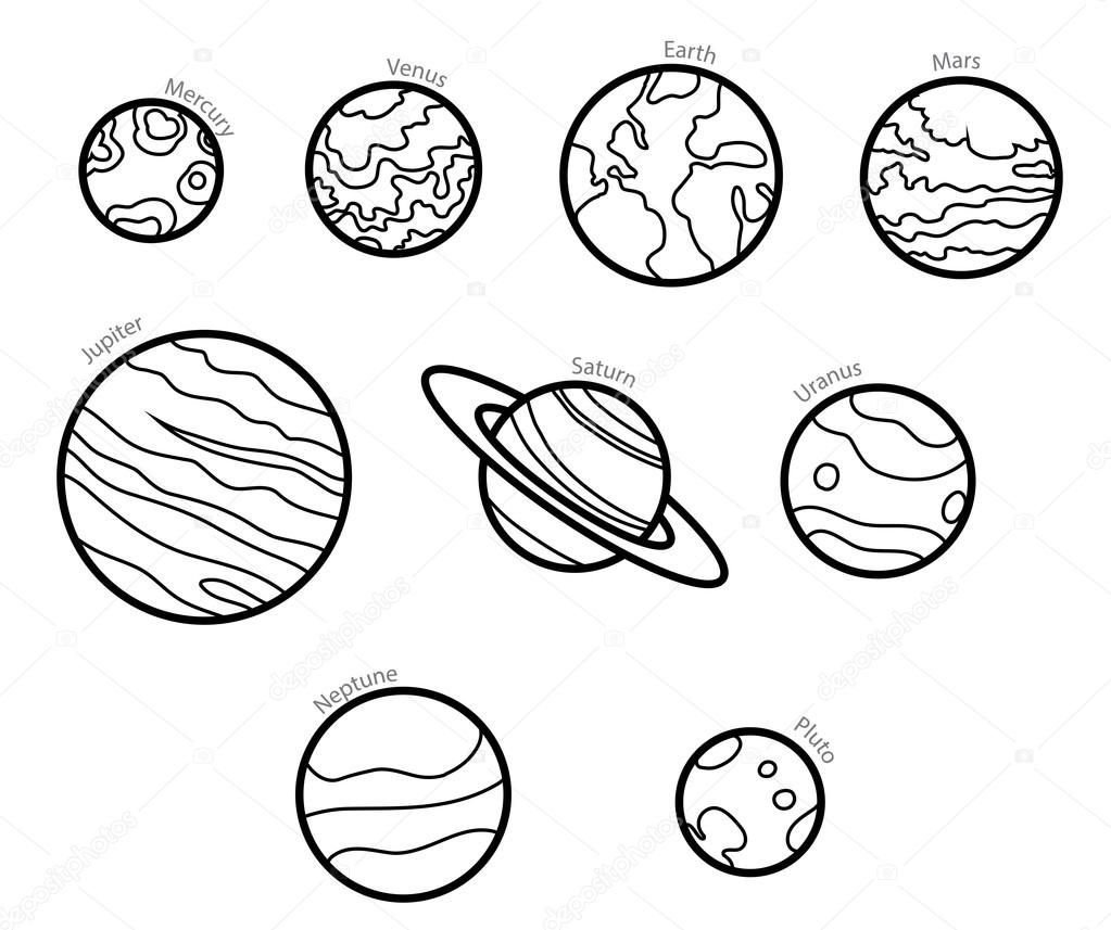 Планета силуэт