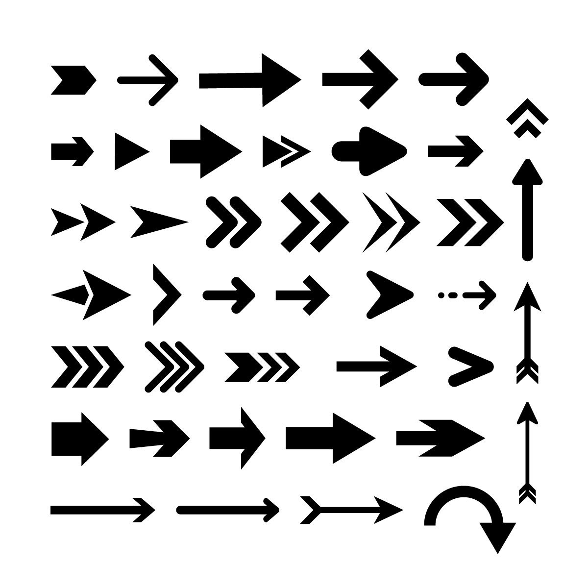 Стрелочка фигурная