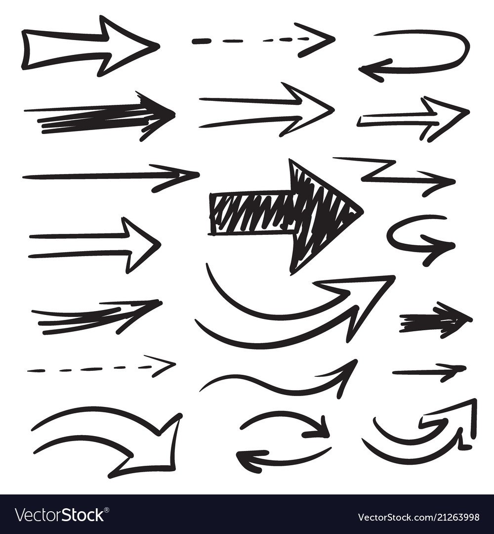 Фигурная стрелка вектор