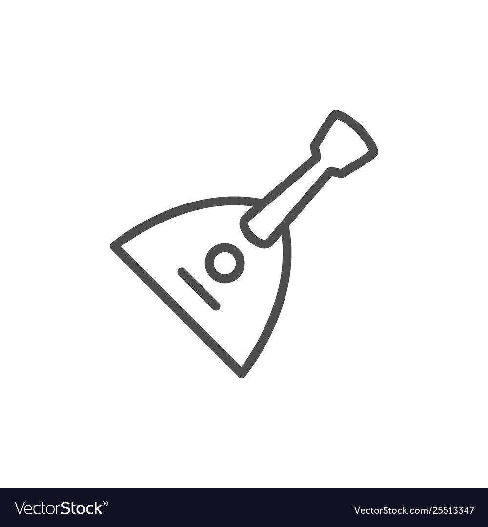 Балалайка трафарет