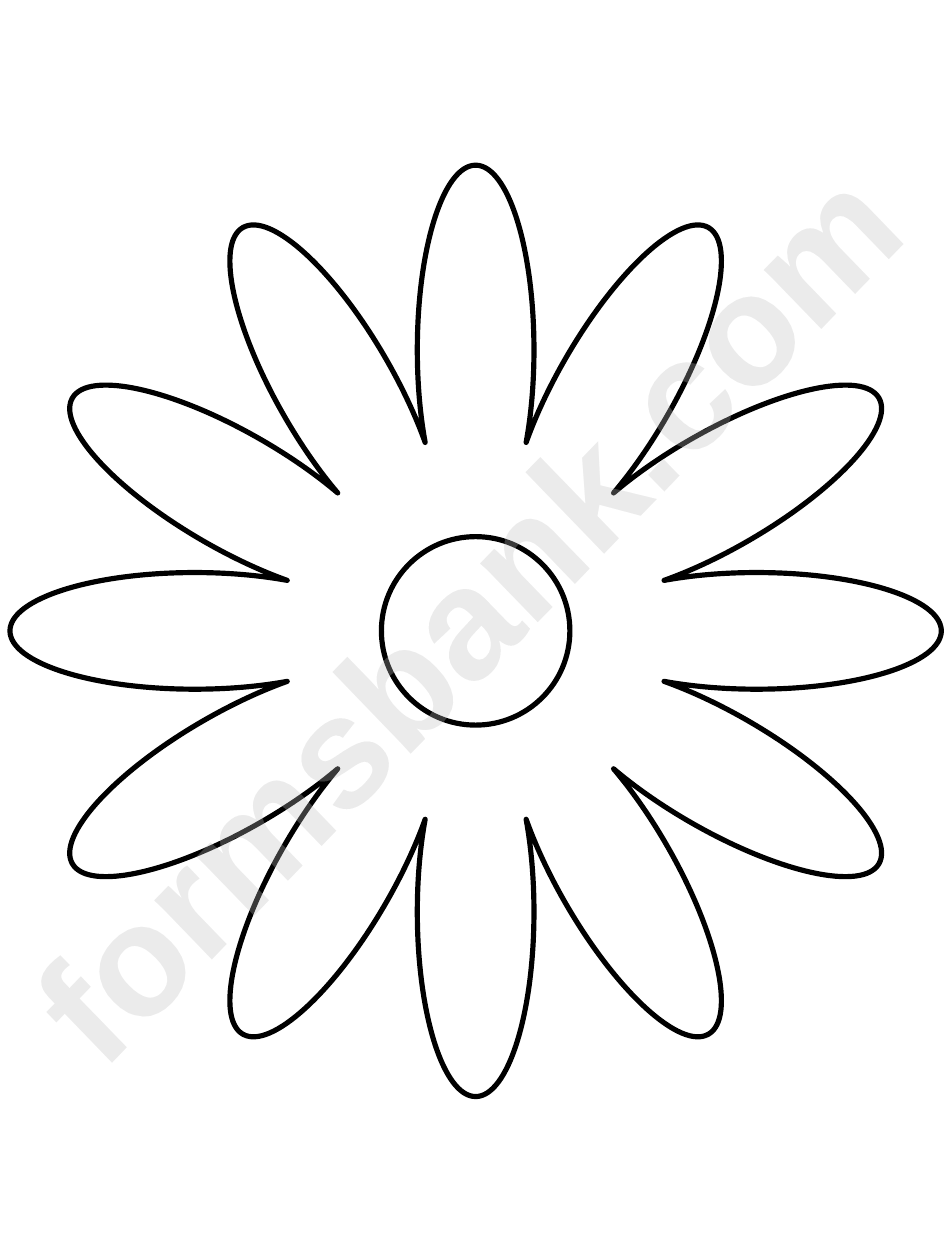 Раскраска цветочек