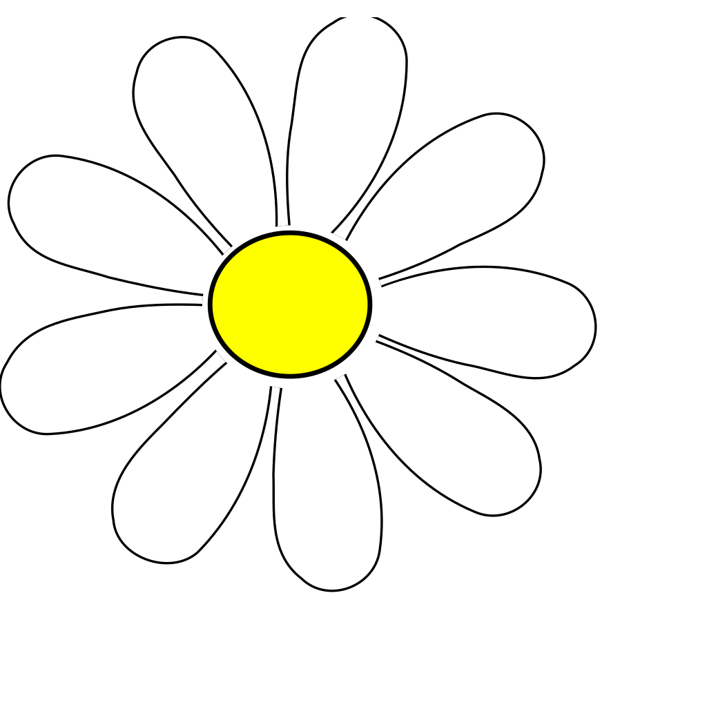 Трафарет ромашки