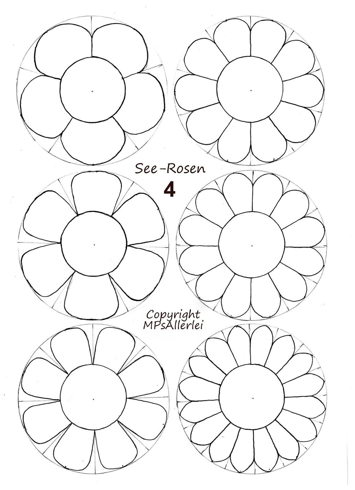 Трафарет ромашки