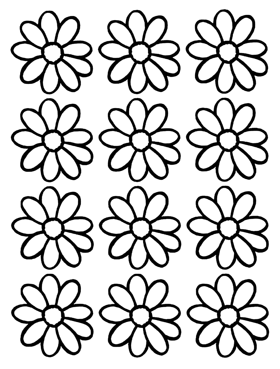Ромашка шаблон