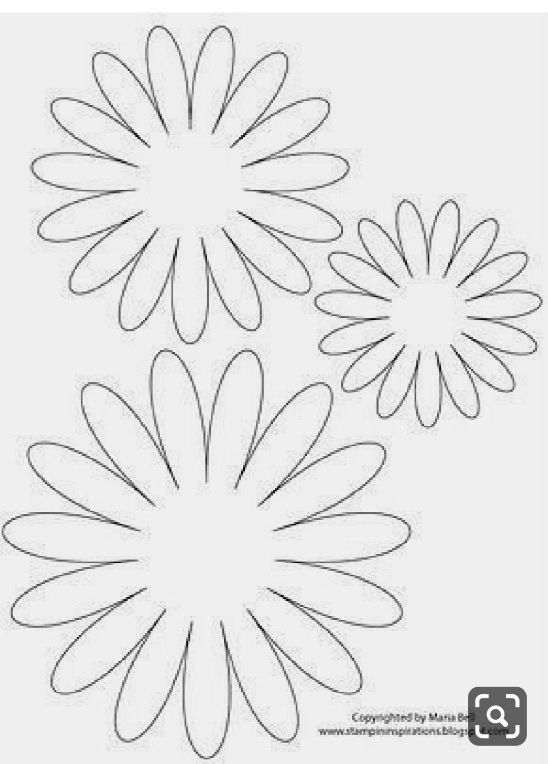 Трафарет для торта цветы