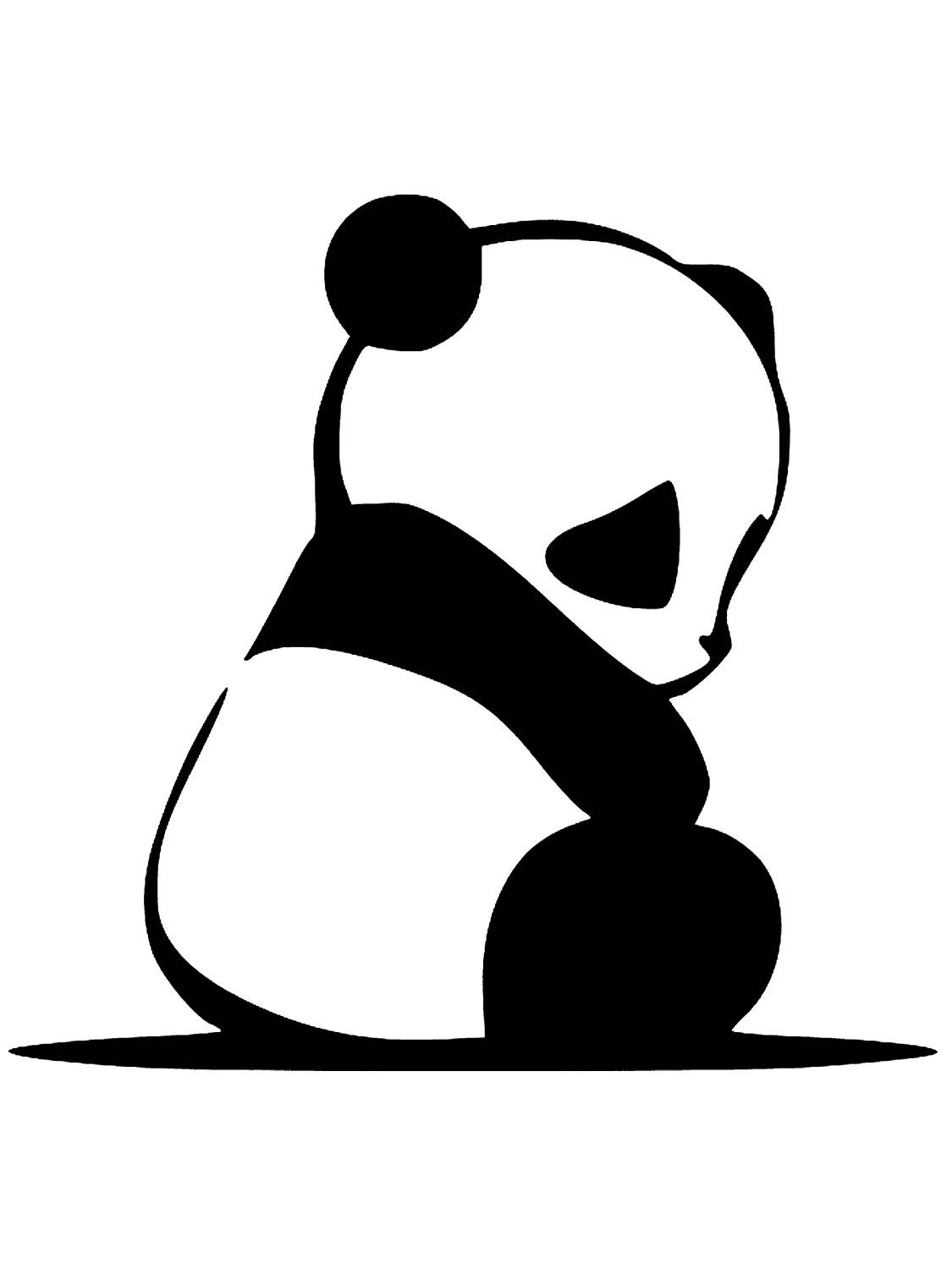 Поэтапное рисование панды для детей