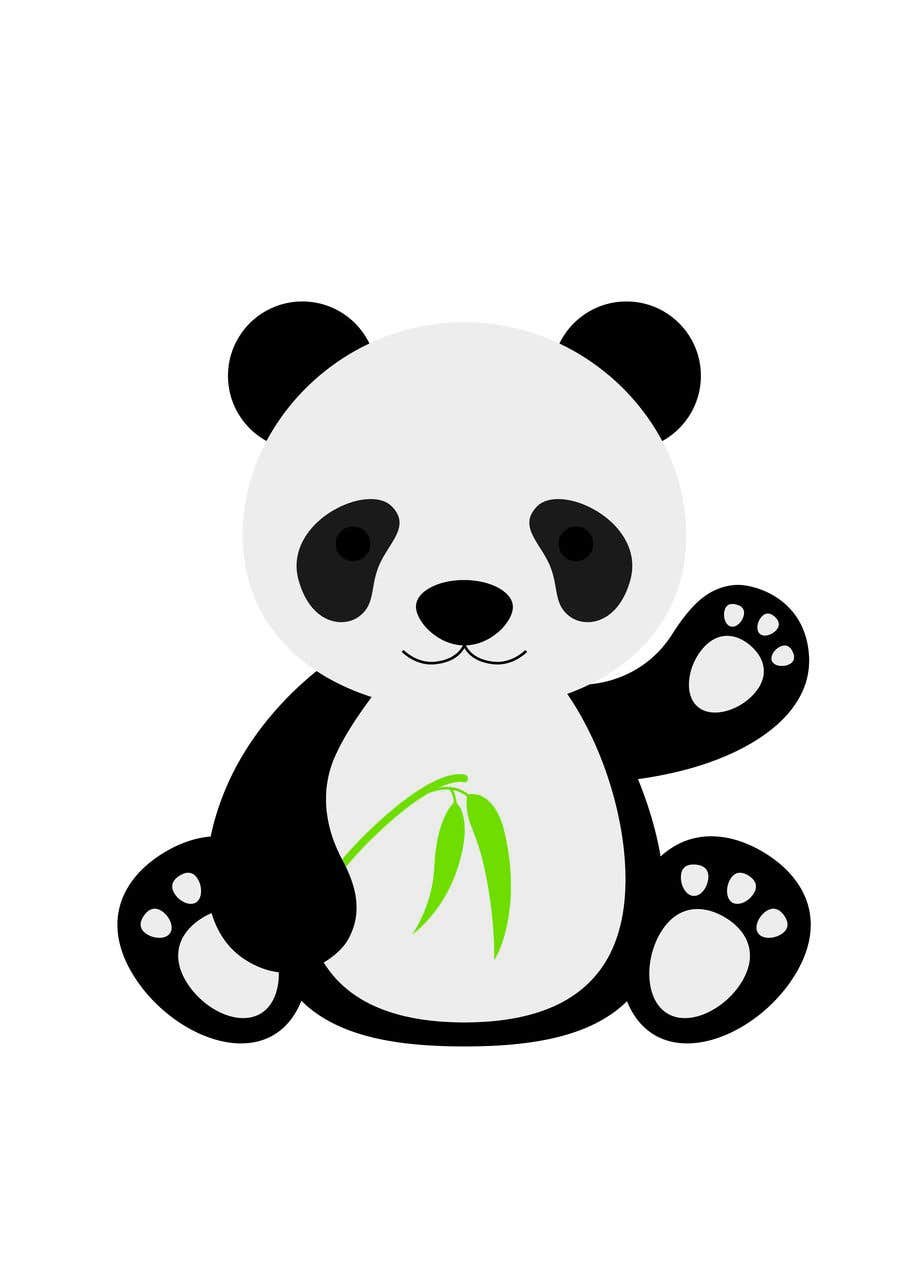 Аппликация мордочка панды