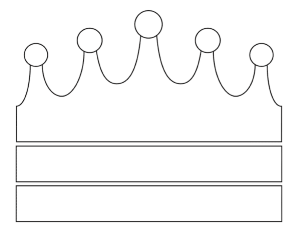 Корона трафарет для вырезания