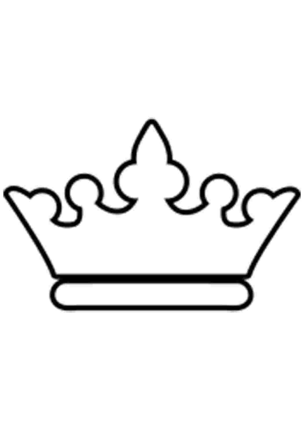 Корона трафарет