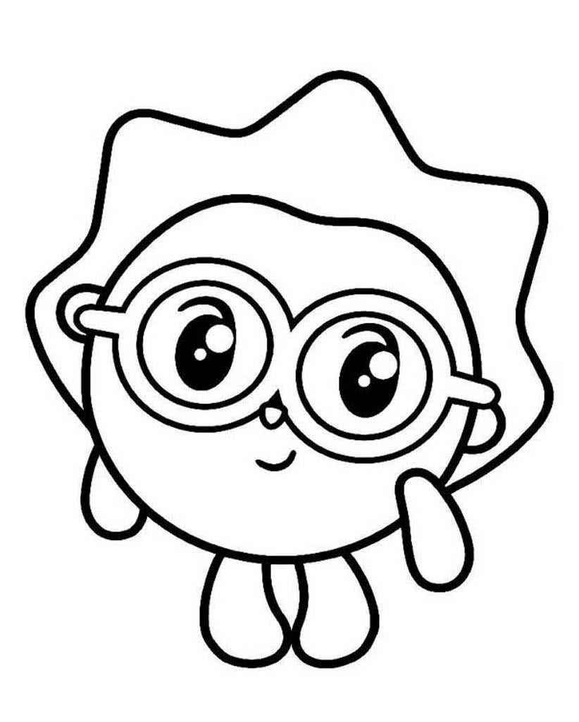 Раскраска Малышарики