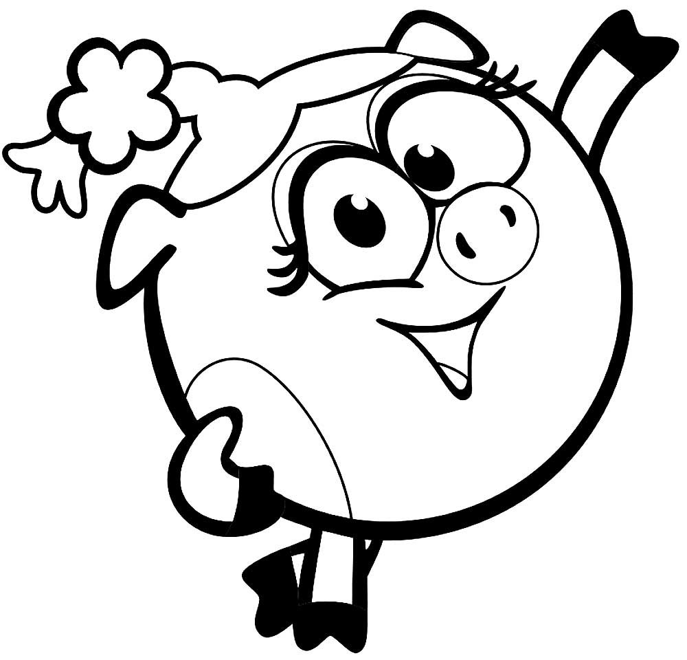 Смешарики трафареты для вырезания